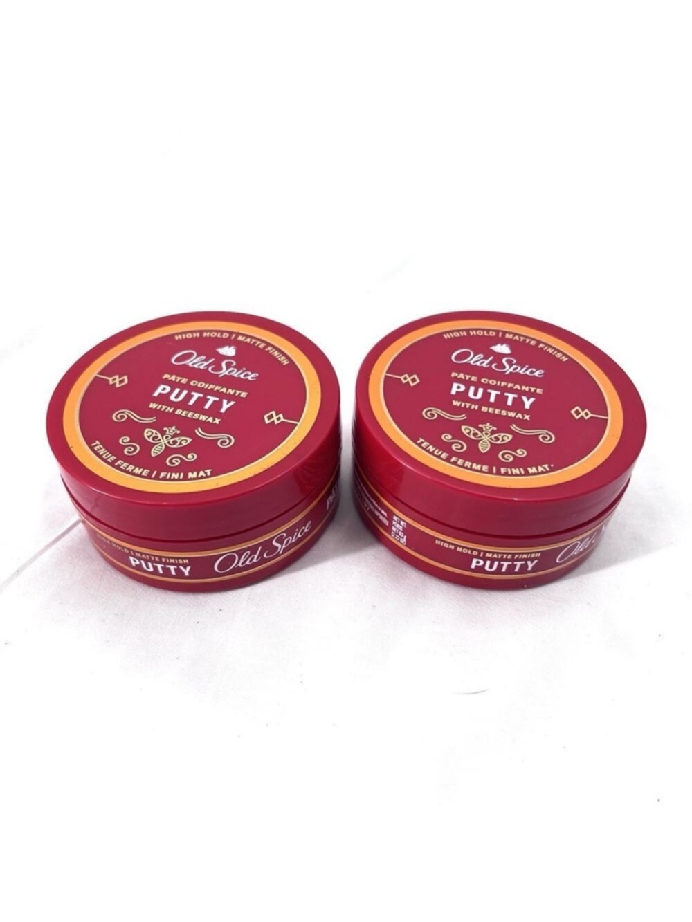 Set of 2 - Old Spice Putty High Hold Matte Finish With Beeswax 2.22 oz